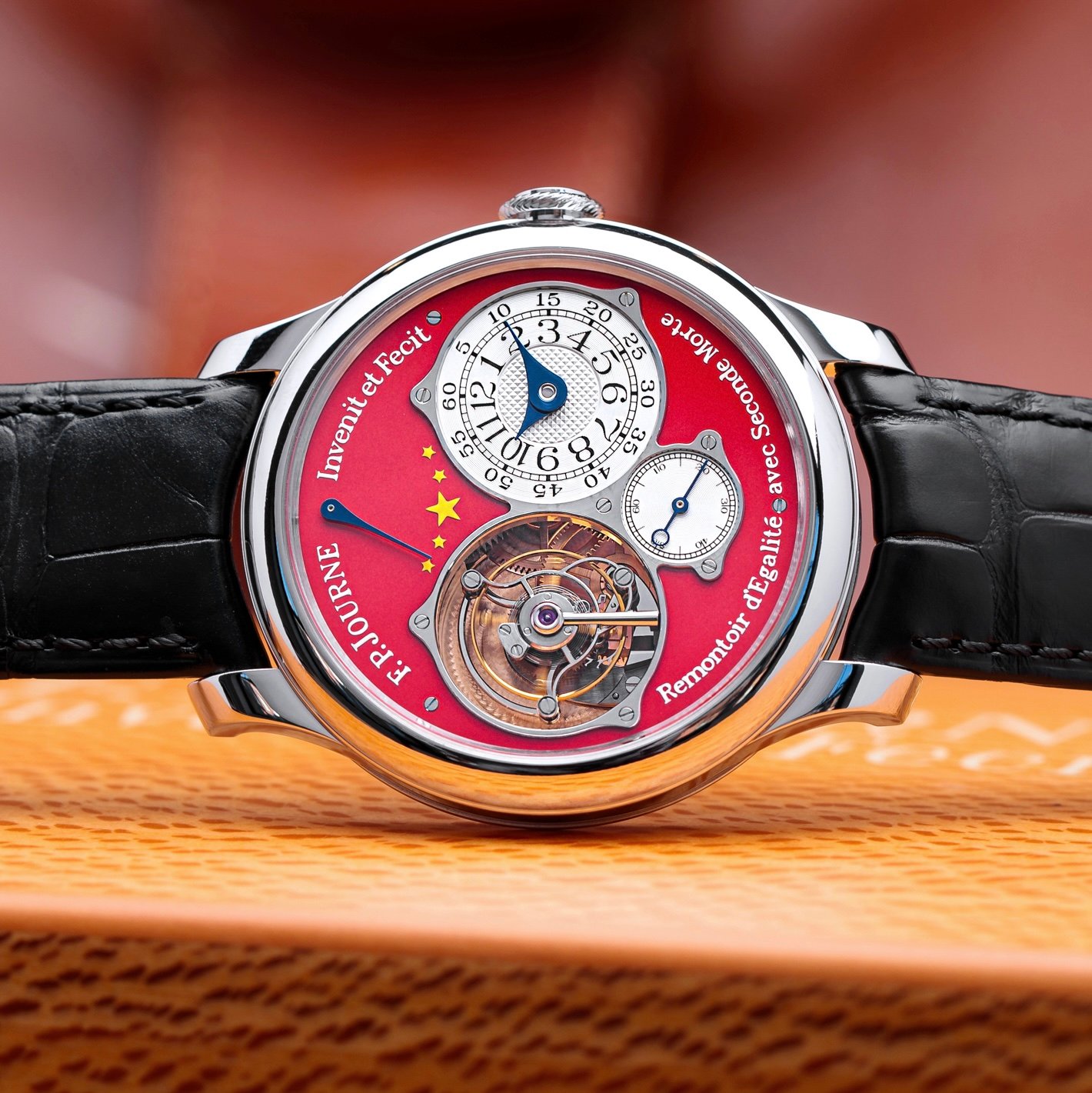 Featured image for Ravishing in Red: The F.P. Journe Tourbillon Souverain &#8220;China 2010&#8221;